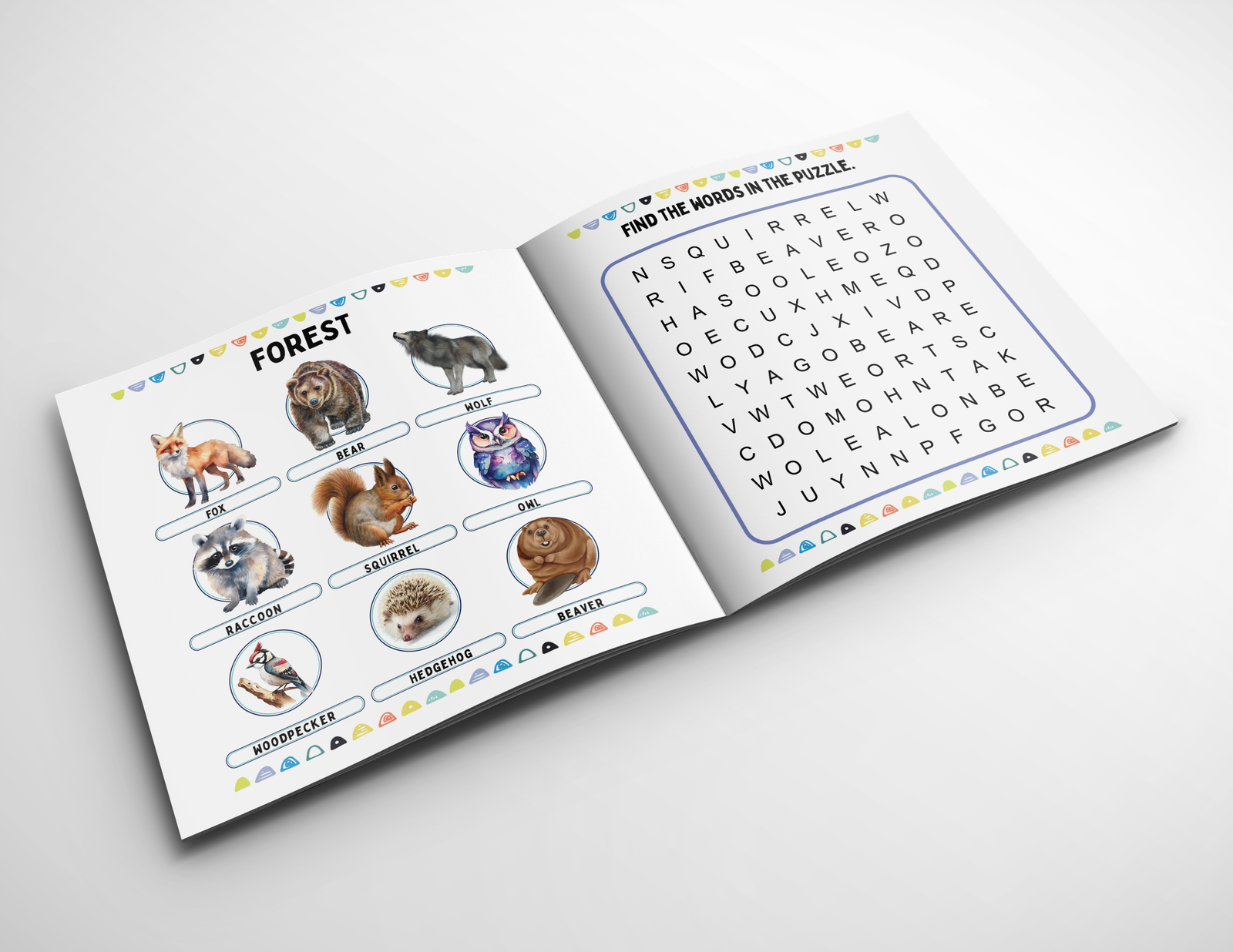 Zabavna i edukativna Word Search Puzzle knjiga za decu od 5 do 8 godina!
