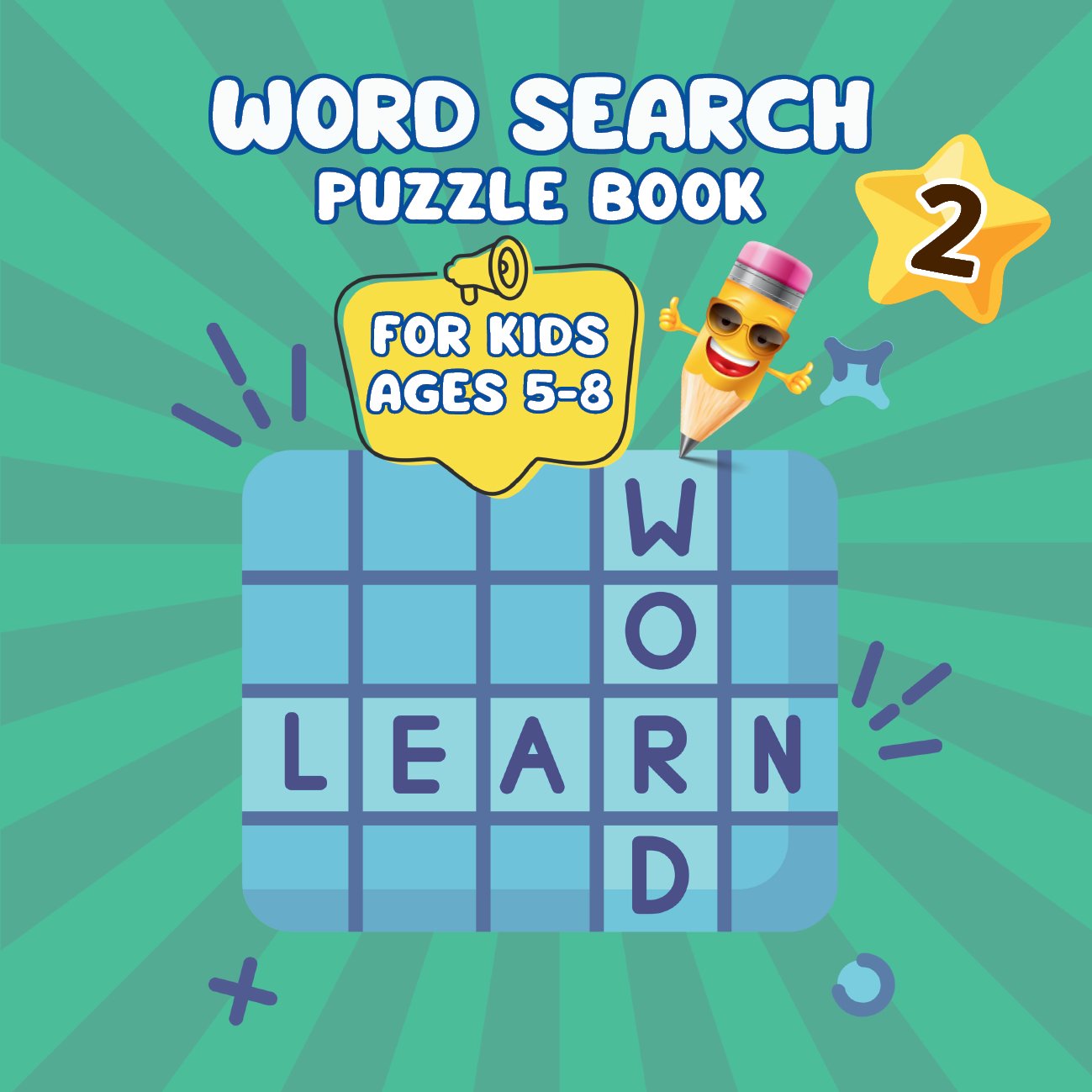 Zabavna i edukativna Word Search Puzzle knjiga za decu od 5 do 8 godina!